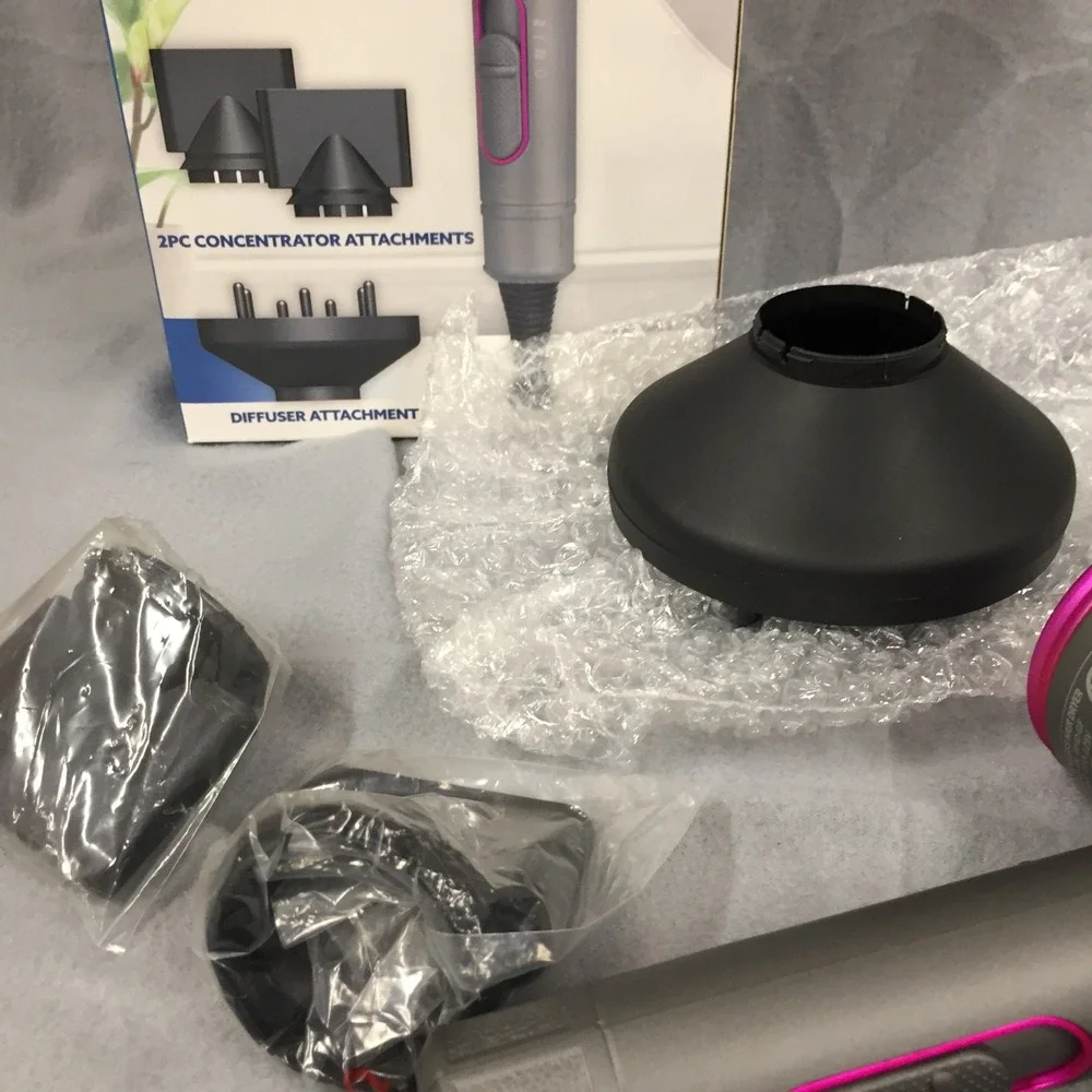 Bliss Bath & Home Bladeless Hair Dryer Air Multiplier Gray Pink 1800W-2000W